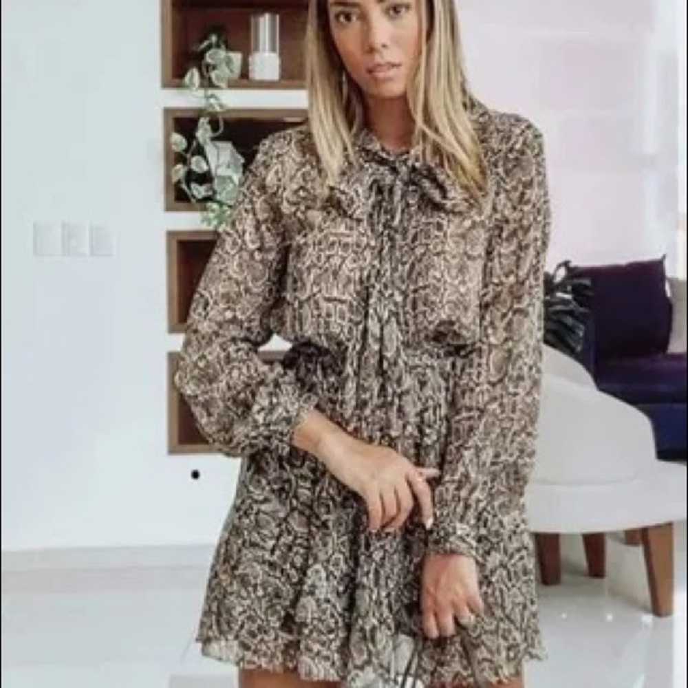 ZARA ANIMAL PRINT DRESS size S